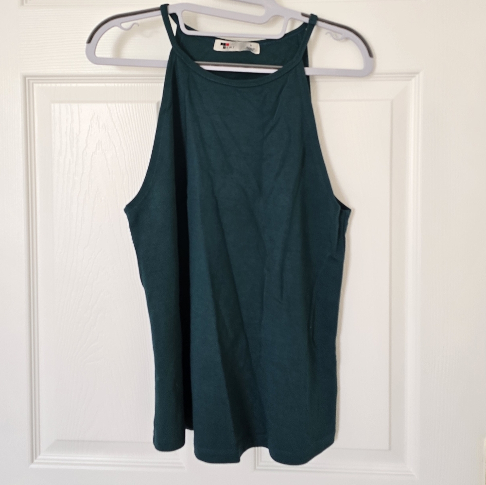 Teal/Green Sleeveless Tank Top - Size S up to M